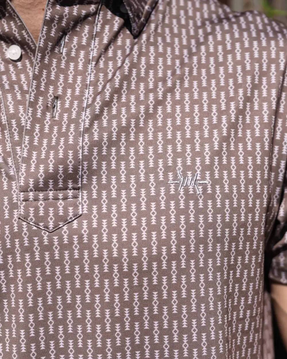 NEW TEXAS STANDARD traditions polo shirt in pecan serape - Picture 3 of 3